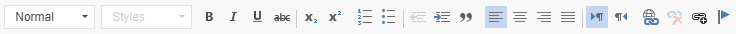 Toolbar formatting options toolbar formatting options
