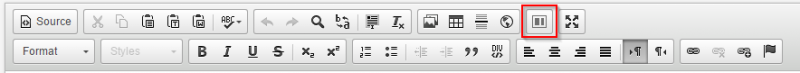 WYSIWYG Layouts button