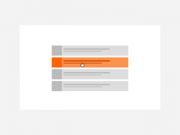 list listing widget