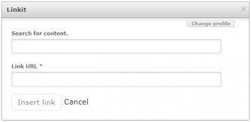 Link to content (Linkit) modal