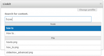 Link to content (Linkit) example