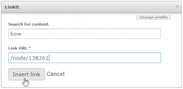 Link to content (Linkit) example